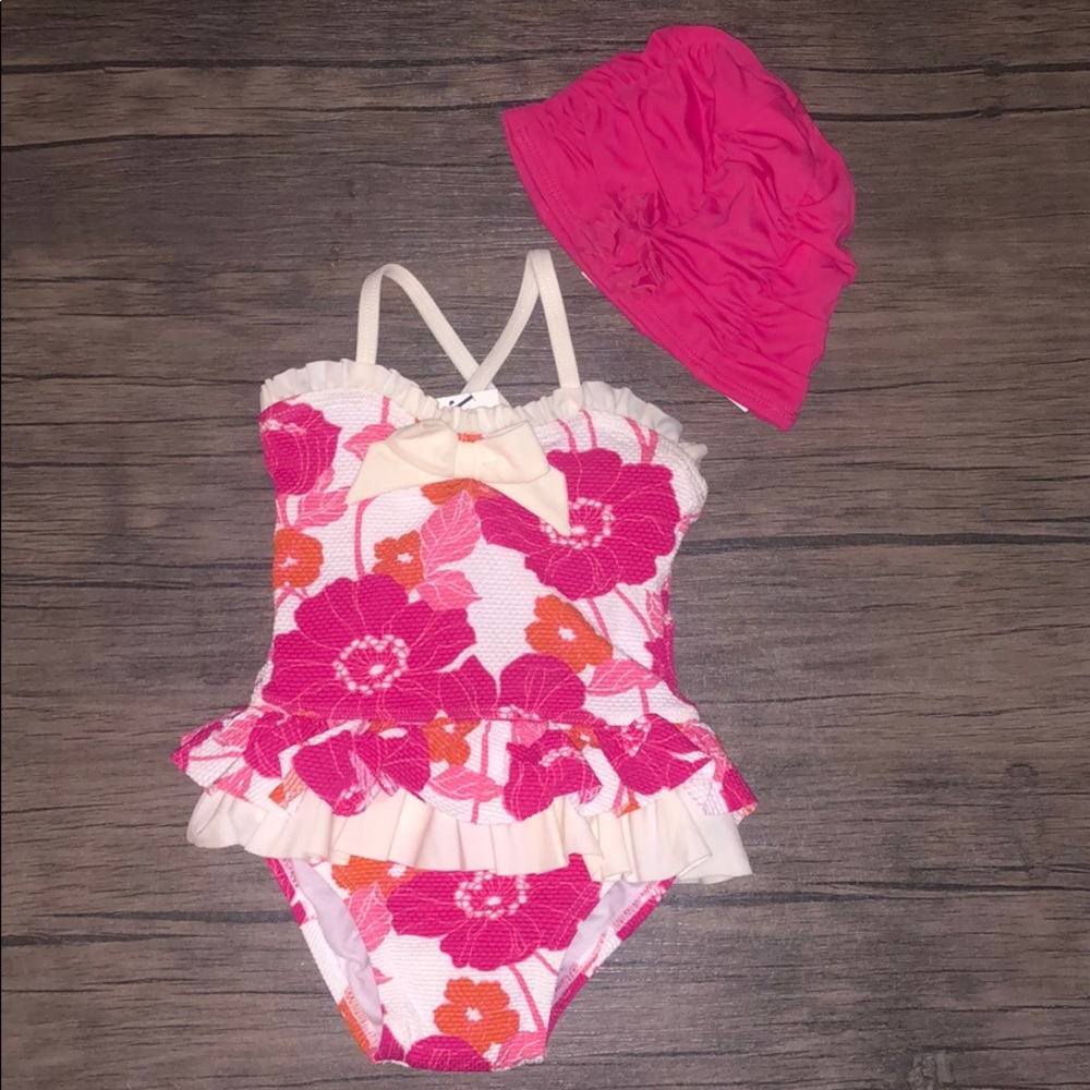 Janie and jack swim suit and hat